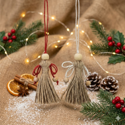 Jute ornament engel
